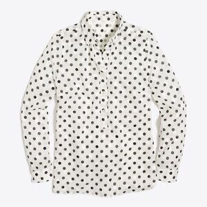J. Crew Jacquard Polka Dot Shirt